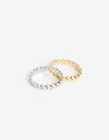 Sets Anillos Metal Sets Anillos, Acero - Combinacion Bicolor
