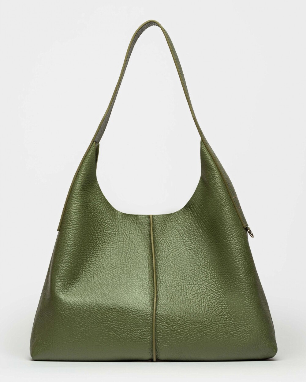 Bolso Tanner en cuero graneado Verde