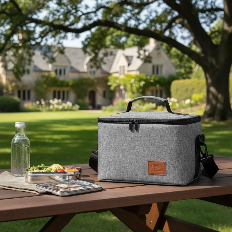 Bolso Lunchera Termica 12 Lts GRIS