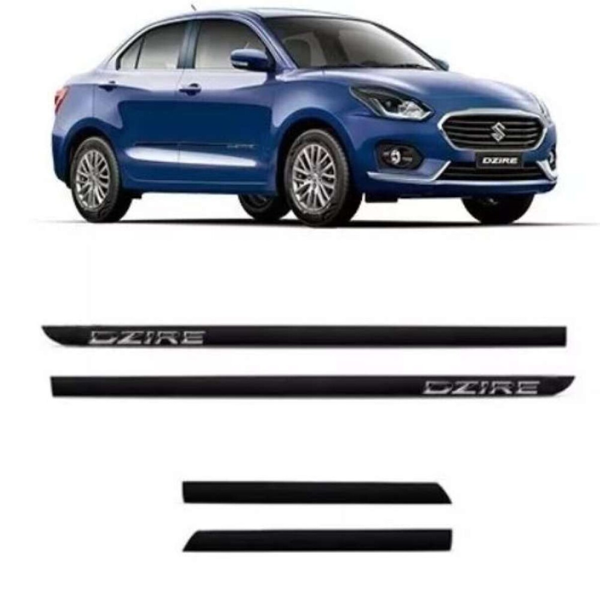 Baguetas Auto Específicas Suzuki Dzire - Negro 