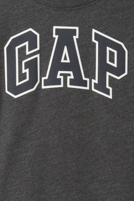 Remera Logo Gap Manga Corta Toddler Niño B85 Charcoal Hthr Grey