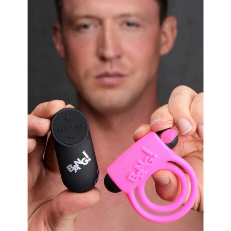 Anillo Vibrador Control a Distancia BANG! Rosa