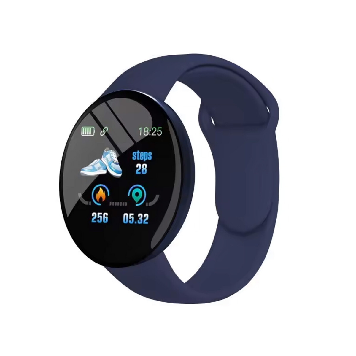SmartWatch Unisex Bluetooth Alarma Deporte Música - Azul 