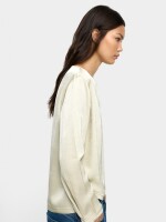 Blusa Efecto Arrugado crudo