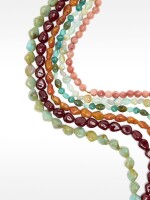 Multicollar Corto Efecto Piedra multicolor