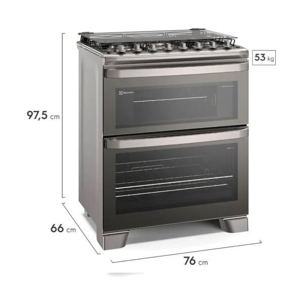 Cocina Electrolux Experience Fe5dc COCINA ELECTROLUX 5H 2 HORNOS FE5DC
