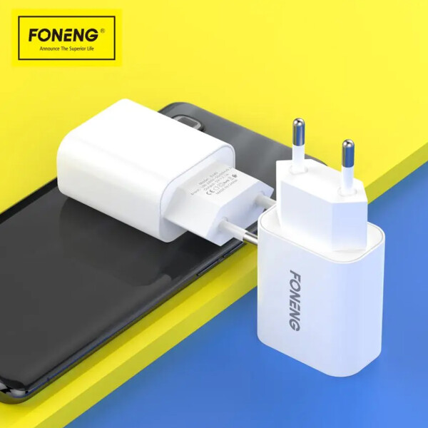 Cargador Foneng Eu43 + Cable Lightningiphone 2.1a CARGADOR FONENG EU43 IPHONE 2.1A