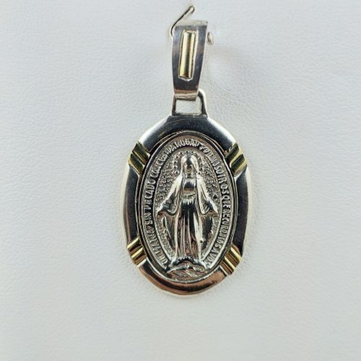 Medalla Religiosa Milagrosa de plata 925 y double de oro 18 Ktes. 