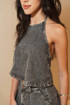 BLUSA GRETTA VINTAGE GREY DENIM BLUSA GRETTA VINTAGE GREY DENIM