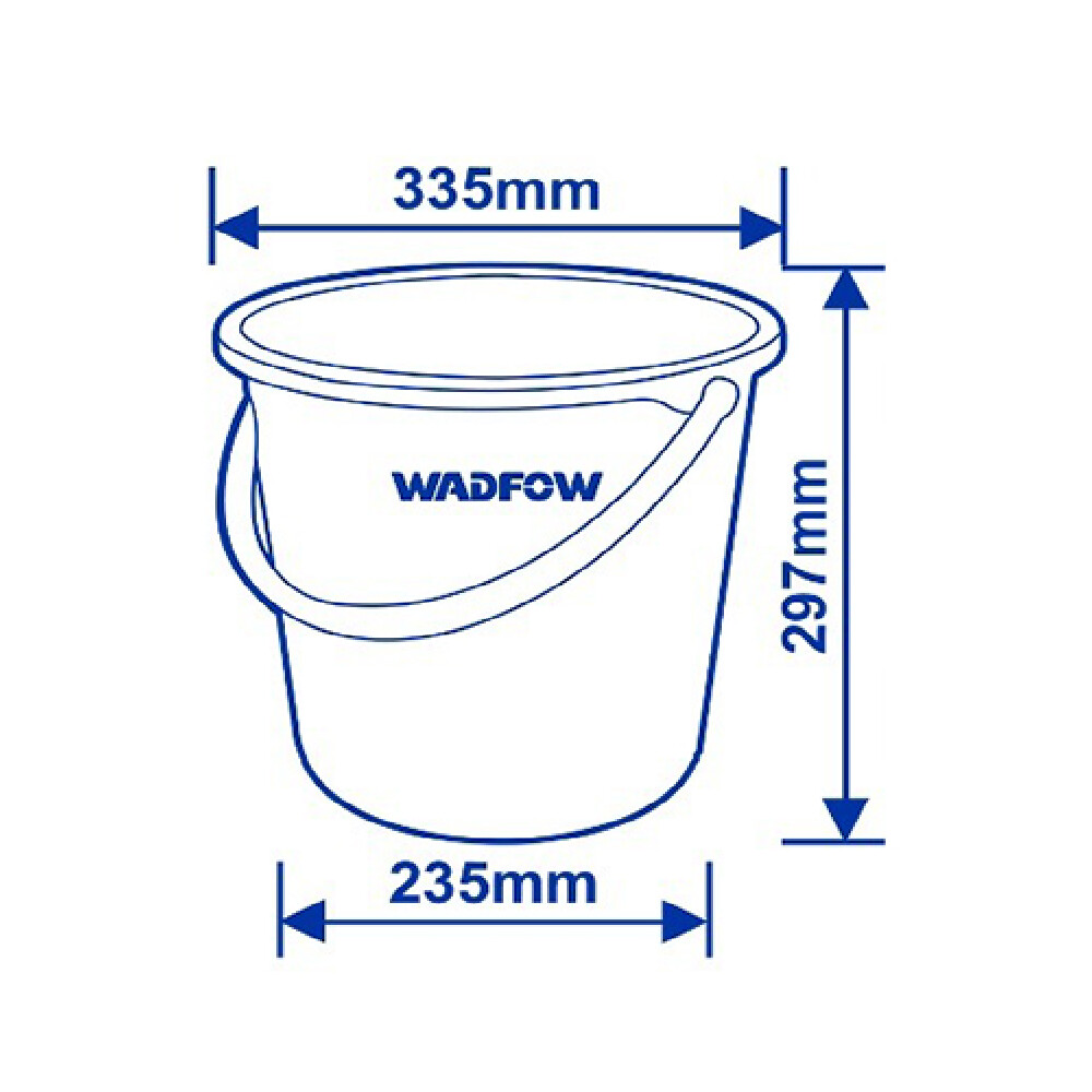 BALDE PLASTICO 15LT WADFOW Balde Plastico 15lt Wadfow