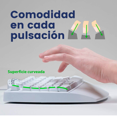 Teclado Ergonómico Usb Perixx 512 Multimedia 001