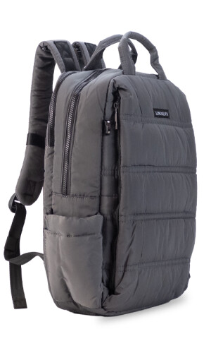 MOCHILA CAPITONEADA PETERSBURGO GRIS