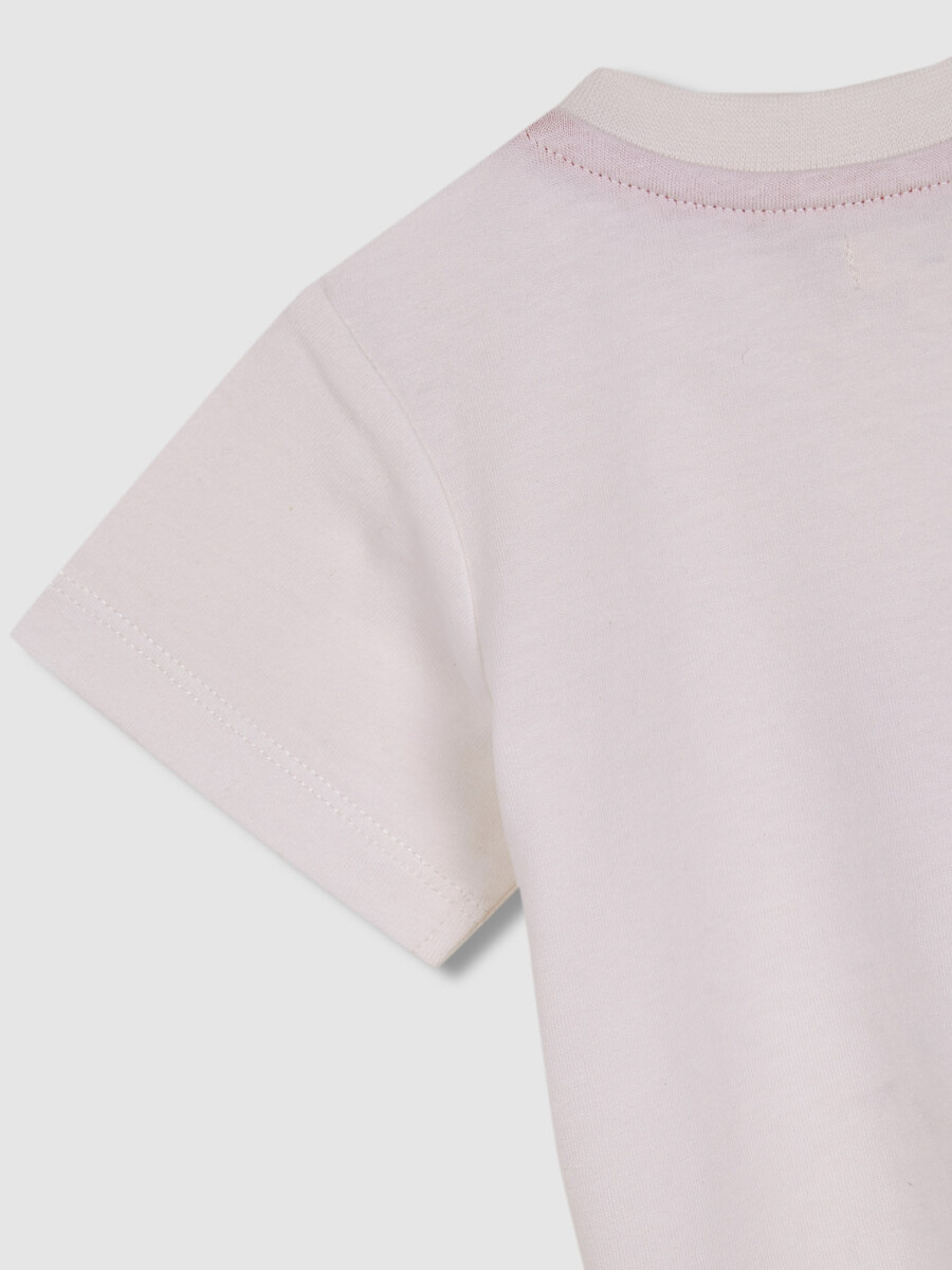 Camiseta Estampado Surf Life Blanco