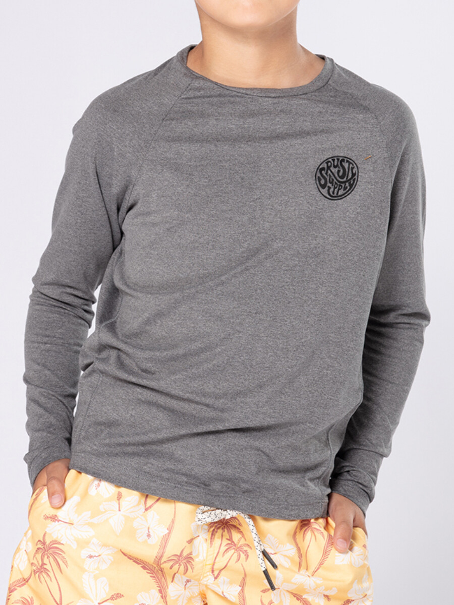 T-SHIRT FILTRO UV BUZIOS BOY - Gris 