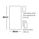 Set x6 placas autoadhesivas 30cm x 60cm x 2.2mm MARMOL BLANCO