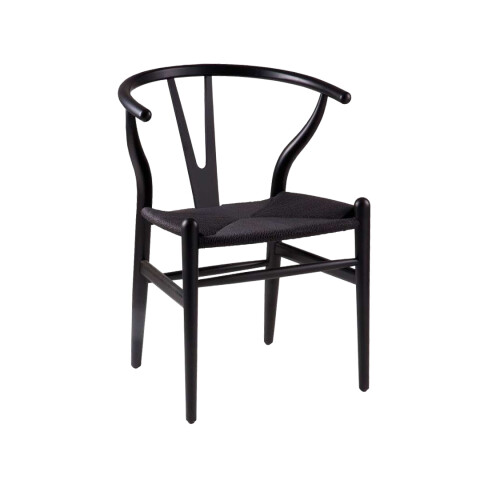 Silla Wishbone Negra