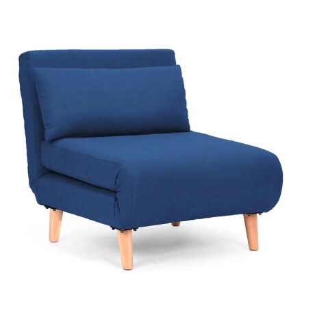 Sillon cama Trifold 1 cuerpo Azul