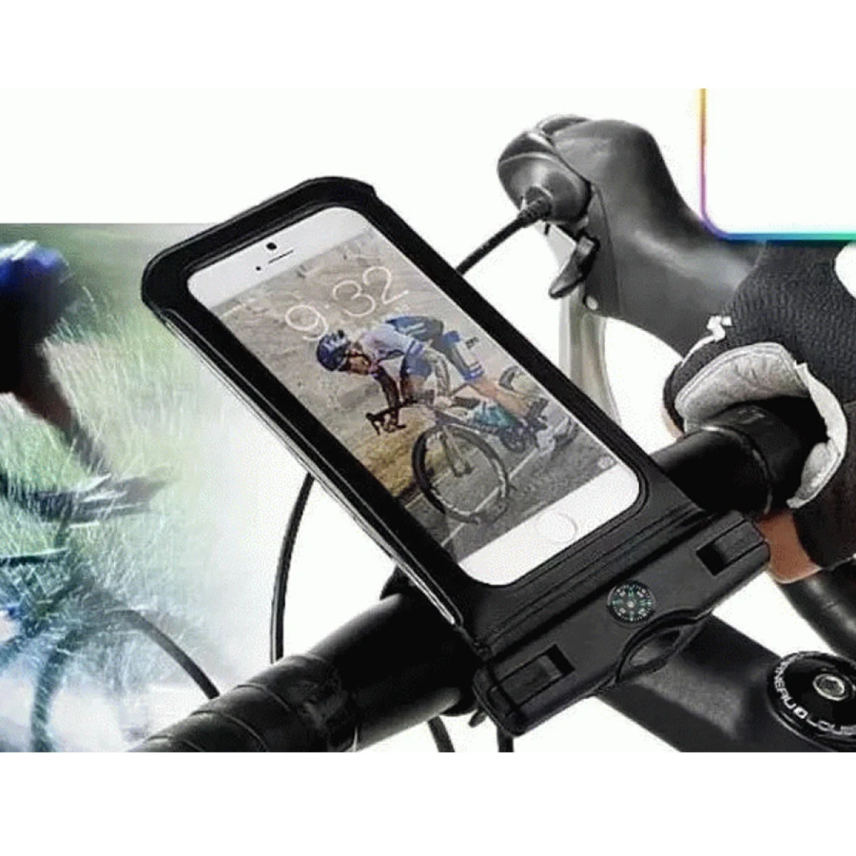 Estuche Waterproof P/celular y Soporte Bici 