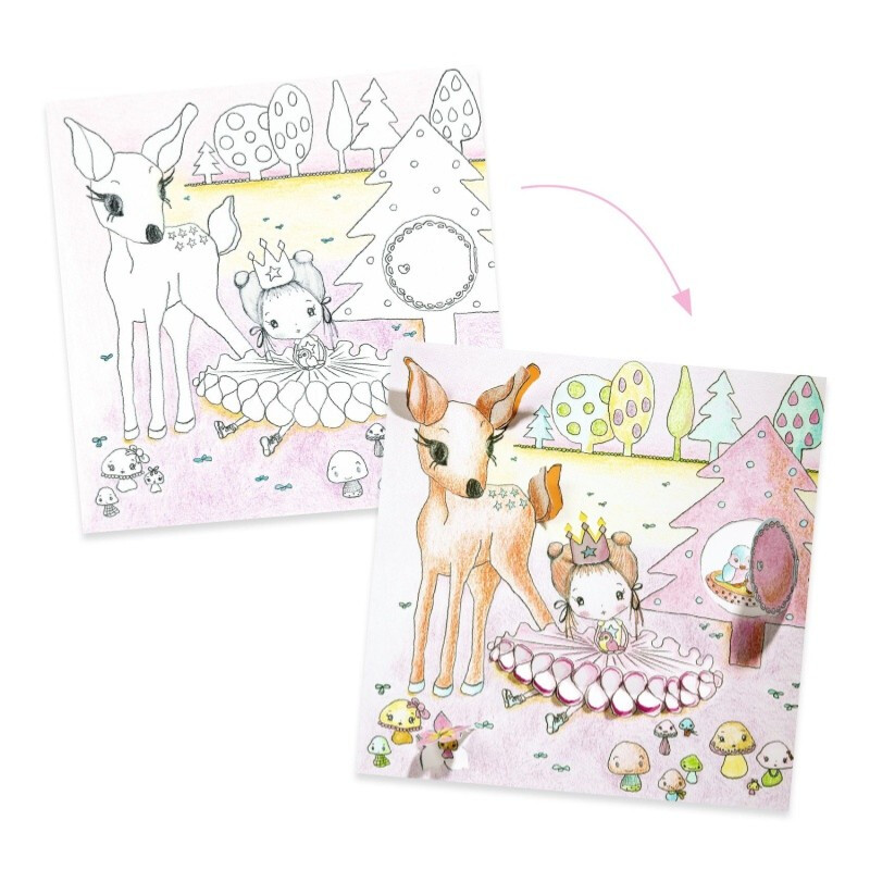 Manualidad Colorea Puertas Pupi Djeco Manualidad Colorea Puertas Pupi Djeco