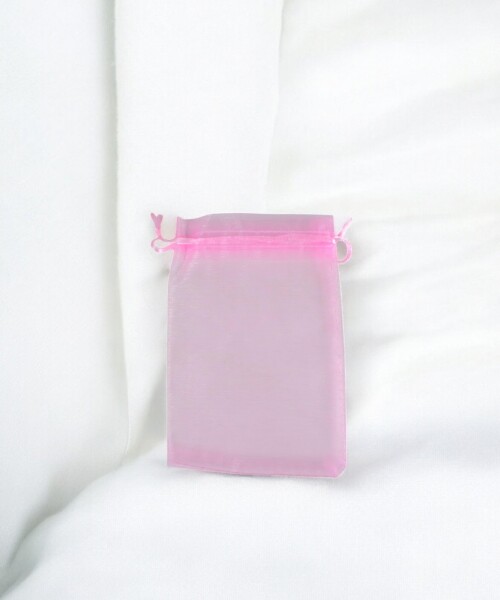 Bolsa organza 9x15 cm. ROSADO