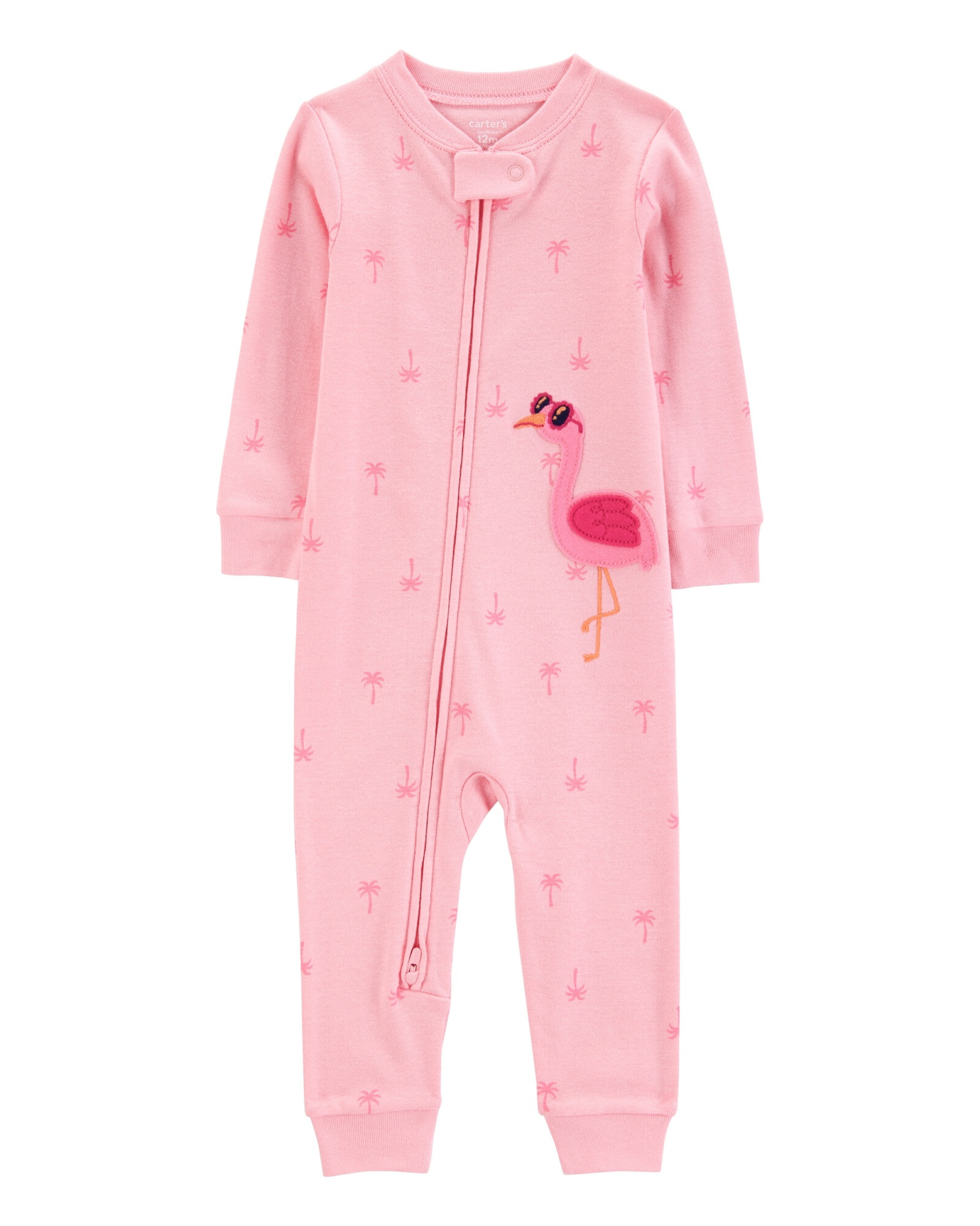 Pijama una pieza de algodón, diseño flamenco Sin color