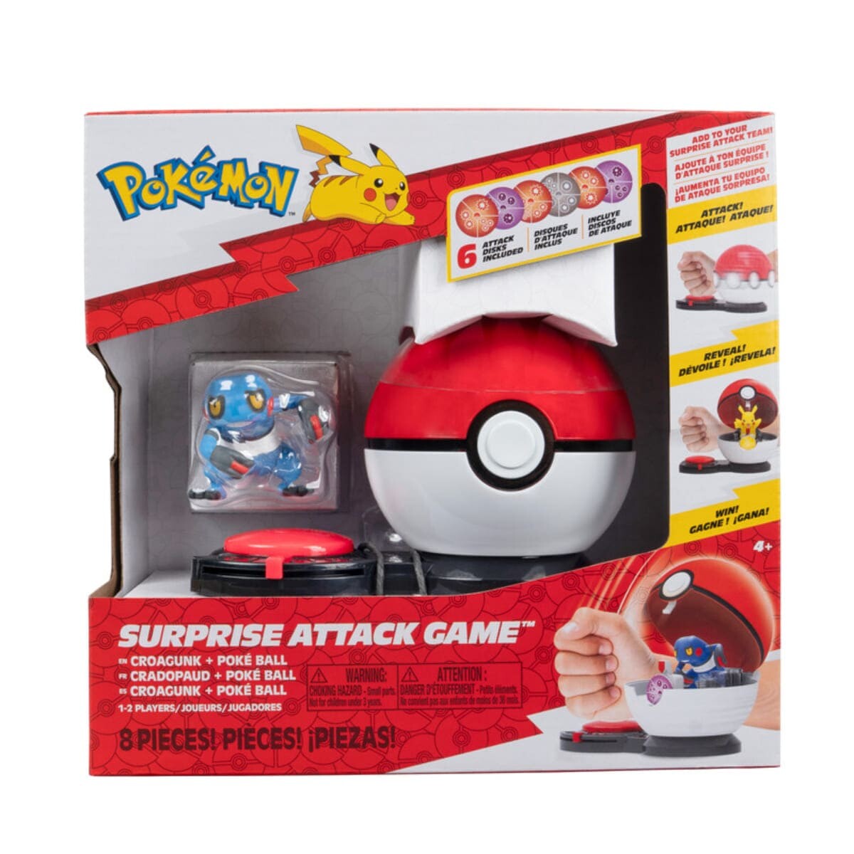 JAZWARES JUEGO POKÉMON SURPRISE ATTACK 
