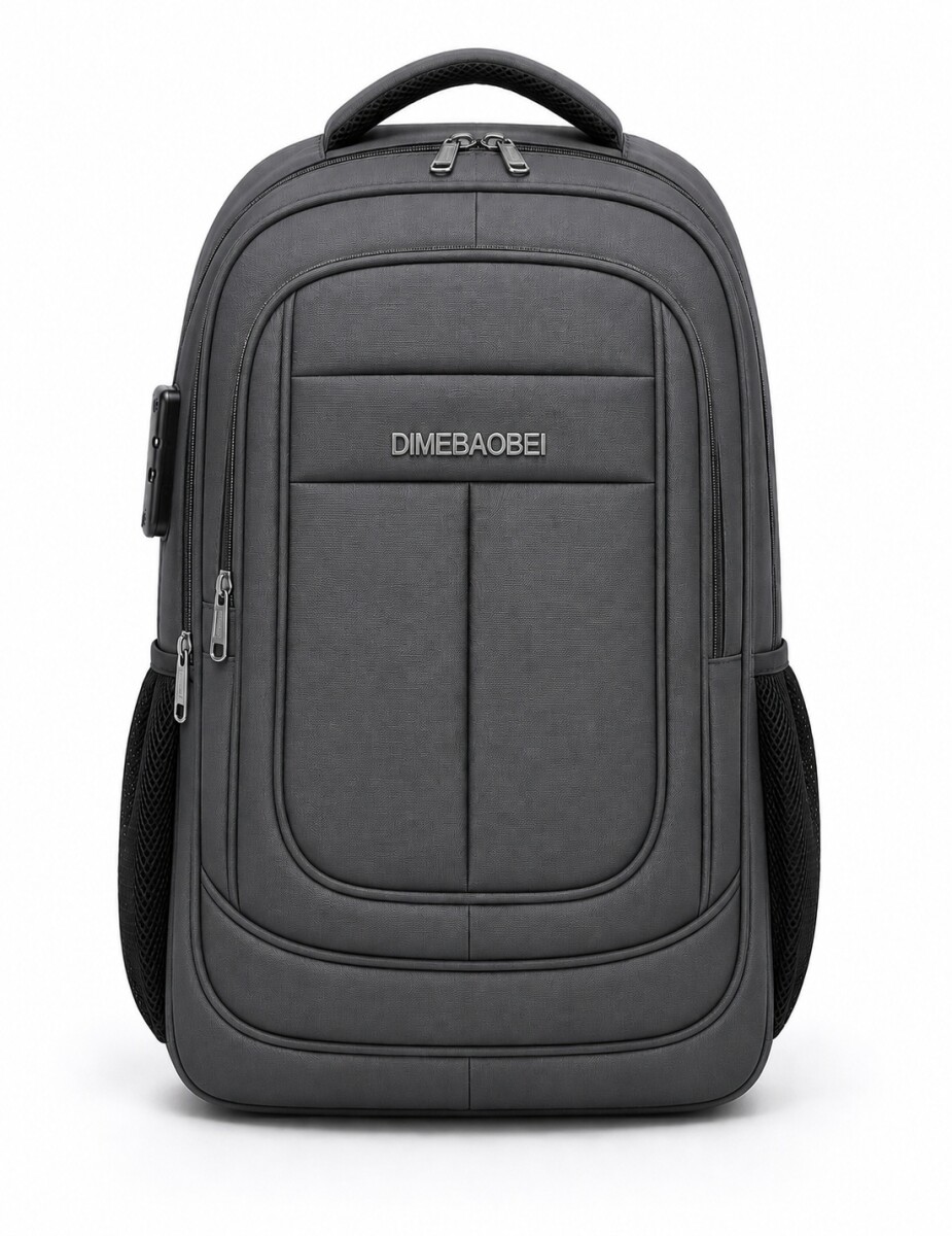 Mochila Sport 18" Para Notebook Candado Integrado Reforzada - Gris 