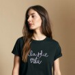 T-SHIRT ALLIE ALMENDRO NEGRO