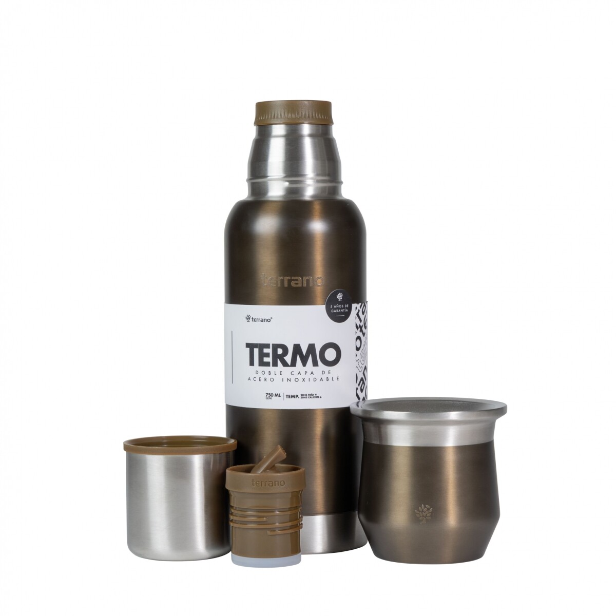 Kit 750ML. Slim - Mate Flap - Marrón Metalizado 