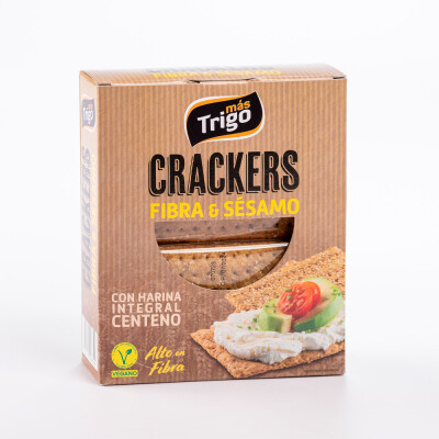 Cracker fibra y sesamo Mas Trigo Cracker Fibra Y Sesamo Mas Trg