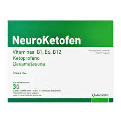 Neuroketofen Inyectable 3 Ampollas – Analgésico/antiinflamatorio Neuroketofen Inyectable 3 Ampollas – Analgésico/antiinflamatorio