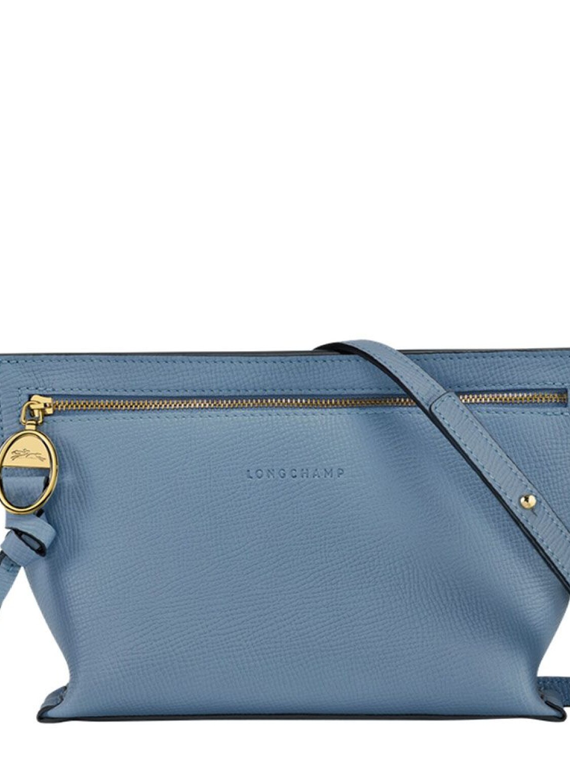 Longchamp -Cartera de cuero, Mailbox Celeste