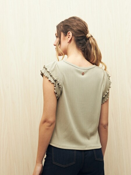 T-SHIRT ALLIE AMA CAQUI