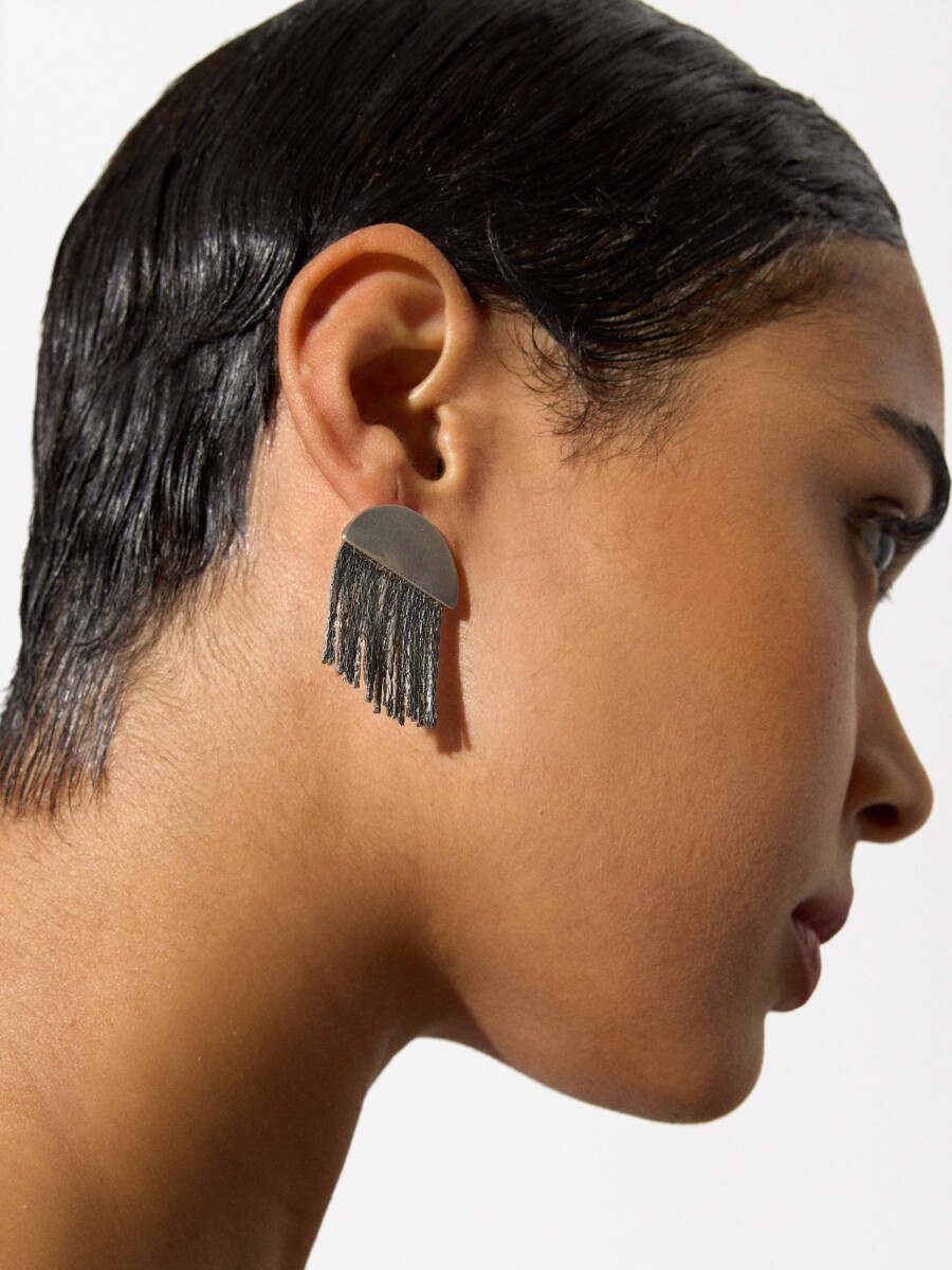 Pendientes Cascada plateado