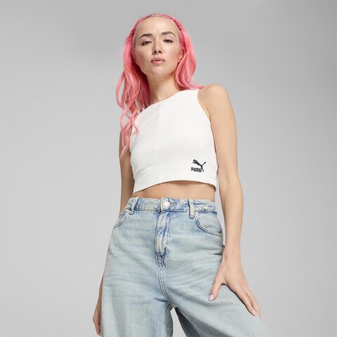 Classics Ribbed - Mujer White