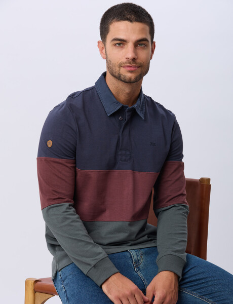 REMERA POLO DE ALGODÓN Azul