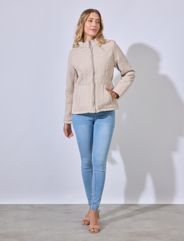 Campera Capitoneada BEIGE