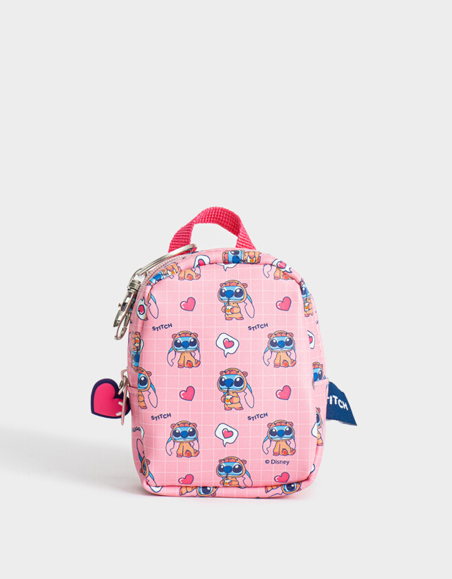 Llavero Llavero & Charm Mochilita "stitch Capybara" - Rosa Claro