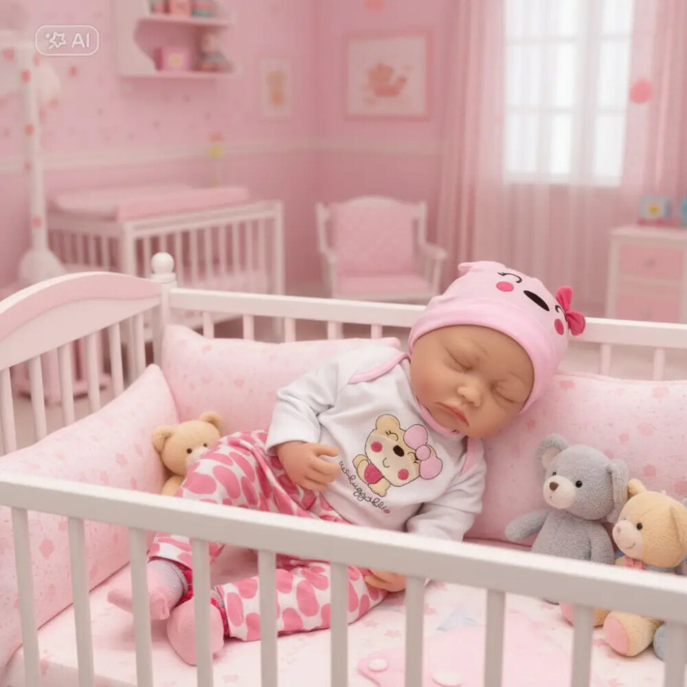 Bebote reborn realista con accesorios 48cms Bebote reborn realista con accesorios 48cms