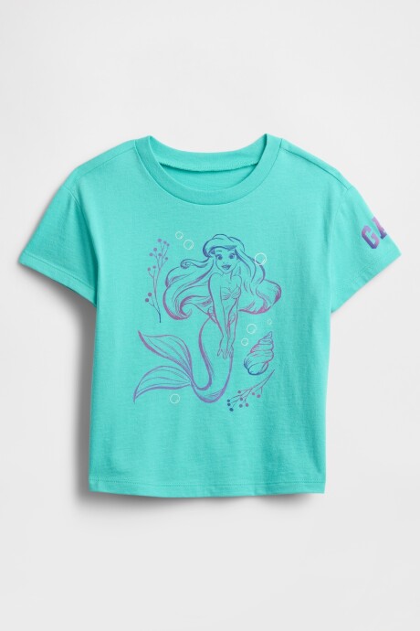 Remera Disney Toddler Niña Water Garden Green