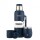 Kit Termo 1LT Con Base De Silicona + Mate De Acero Con Tapa Azul Opaco