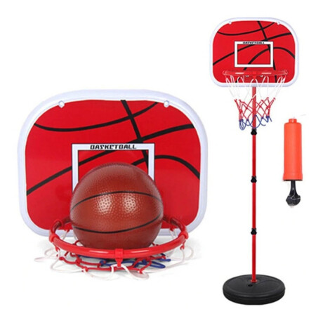 Tablero Aro Basketball + Base + Red+ Pelota +inflador Bkt001012