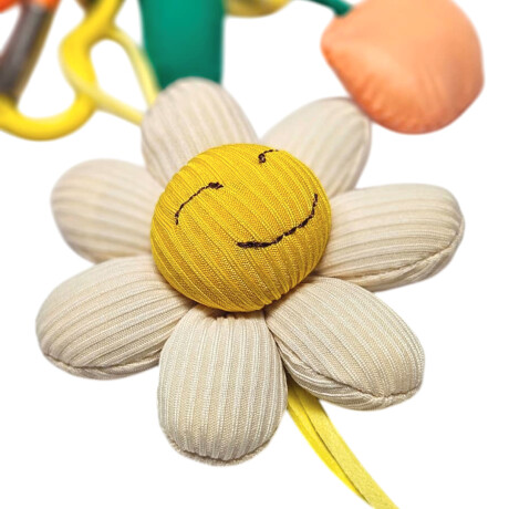 Llavero con accesorios Margarita y Cerezas Amarillo