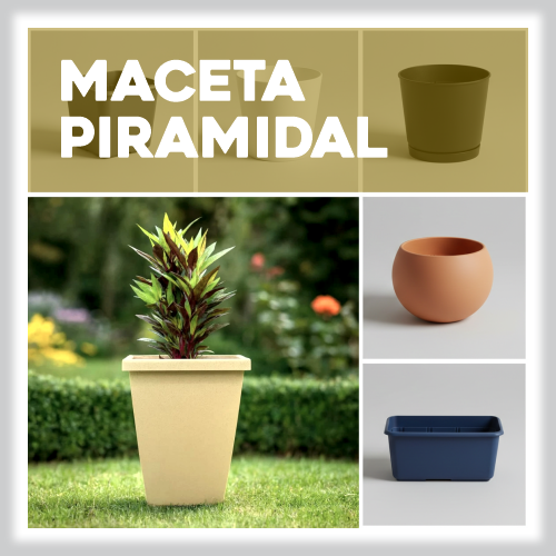 Maceta Piramidal