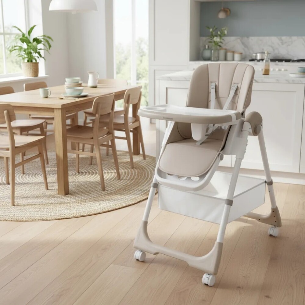 Silla de comer SPICY KIKKABOO beige