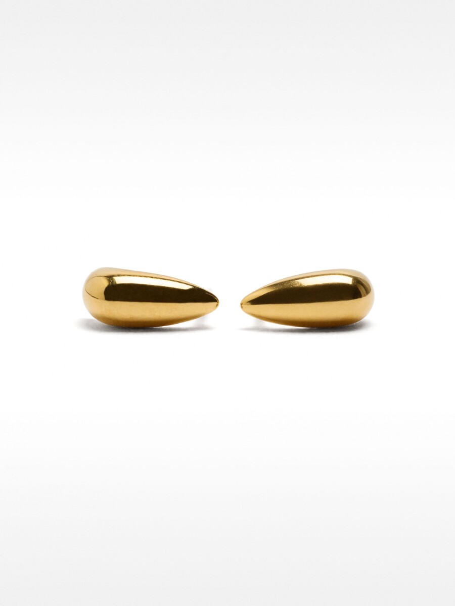 Pendientes De Lágrima - Acero Inoxidable dorado