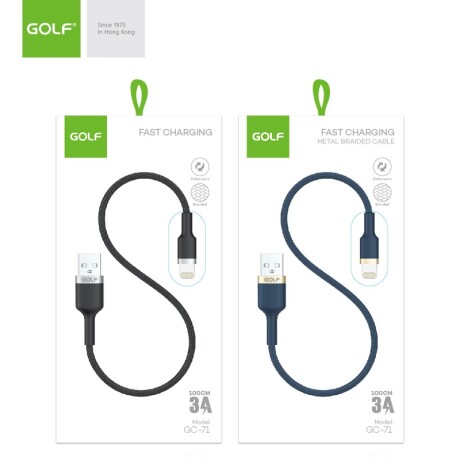 Cable Compatible con iPhone Aprobado 1 Metro Golf Azul Petróleo
