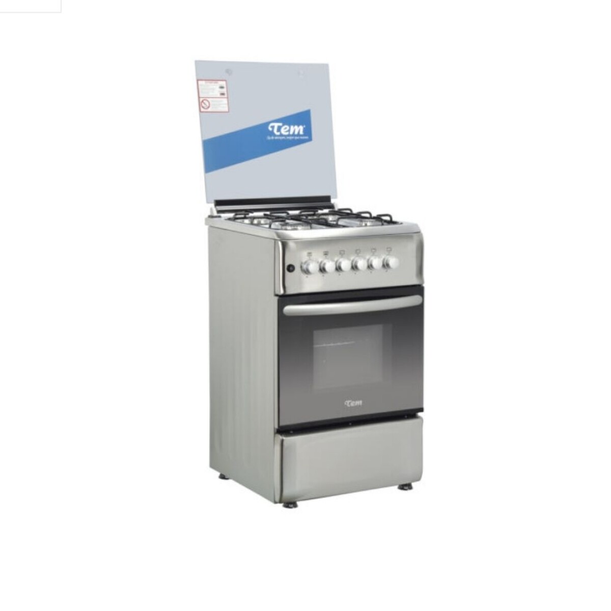 Cocina Tem Mery Gas 50*50 Z2734 Inox C/grill A Gas 