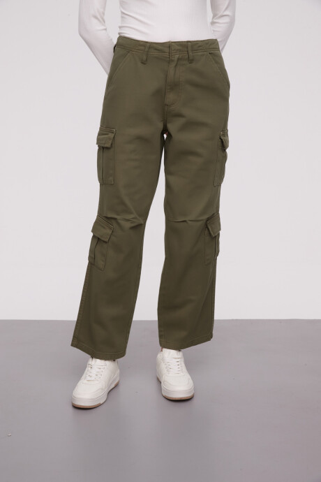 Pantalon Lehco Verde Oliva Oscuro