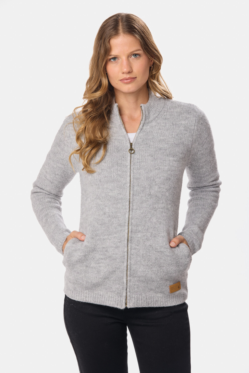 CAMPERA TEJIDA Gris